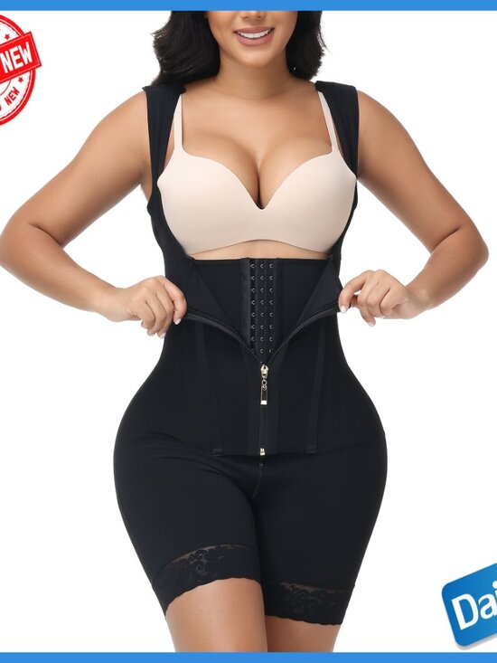 Full Body Shapewear Bodysuit Tummy Control Zipper Hooks 3XL - Picture 7 of 7